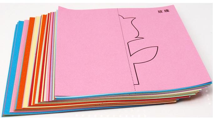 Наборы для вырезания из бумаги для детского сада половина картинки цвет КРАСНЫЙ