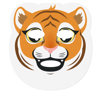 Увлажняющая тканевая маска для лица с изображением тигра