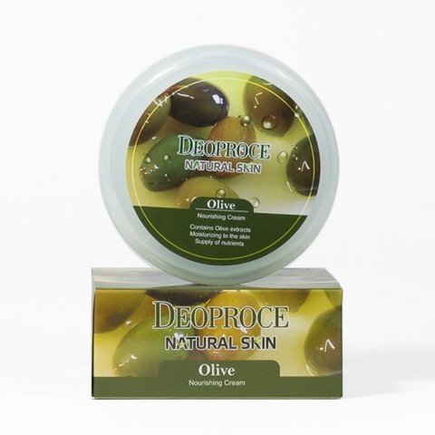 KR/ DEOPROCE Natural Skin Olive Nourishing cream Крем д/лица &quot;Олива&quot;, 100гр./ №1225