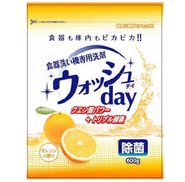 &quot;Nihon Detergent&quot; Средство для мытья посуды в посудомоечной машине (порошковое, с ароматом апельсина), 600 гр