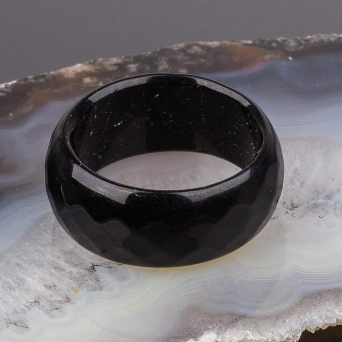 Кольцо из камня агат
