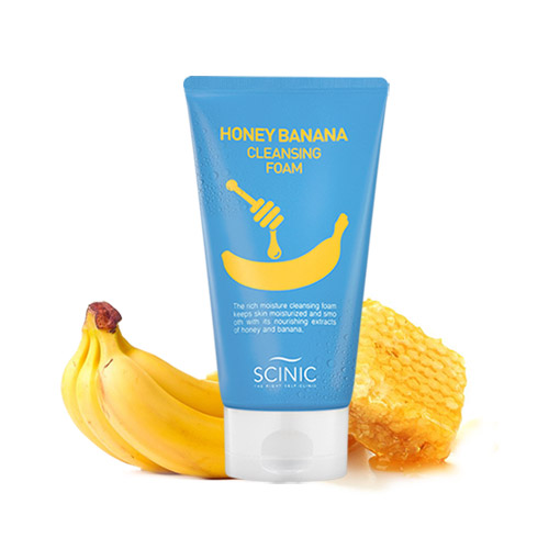 SCINIC Пенка для умывания с бананом и медом HONEY BANANA CLEANSING FOAM