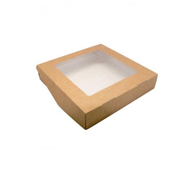 Коробка для печенья с прозрачным окошком