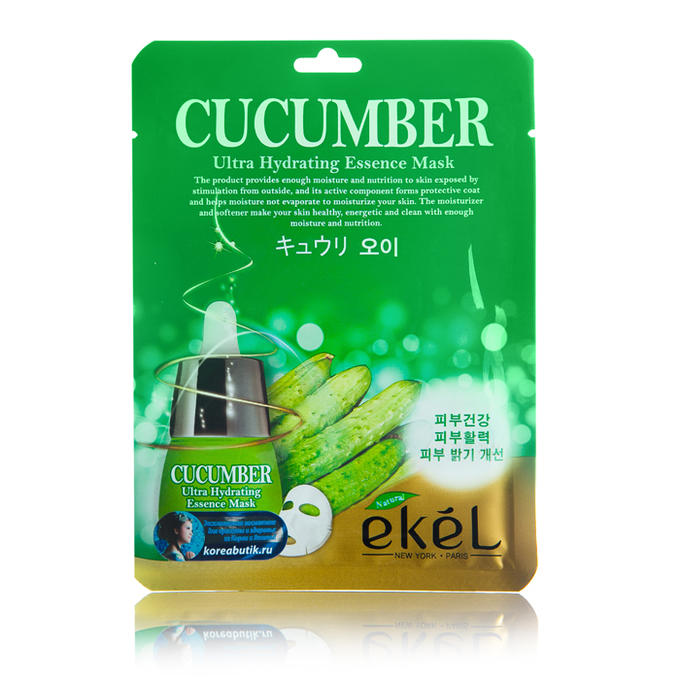 Ekel cosmetics EKEL Cucumber Ultra Hydrating Essence Mask Маска с экстрактом огурца 1шт