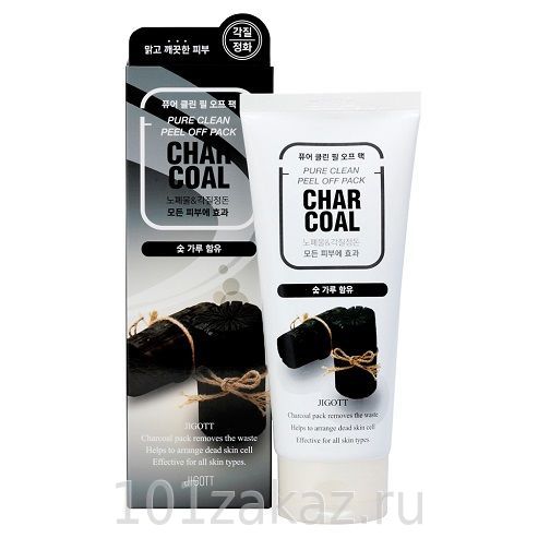 КR/М Маска-пленка JIGOTT Peel off pack Charcoal (&quot;Древесный уголь&quot;, туба 180мл)