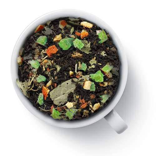Чай черный &quot;Фруктовый рай&quot; Черный среднелистовой чай с кусочками киви, цедры апельсина, ананасом, с цветами липы, с ароматом ана