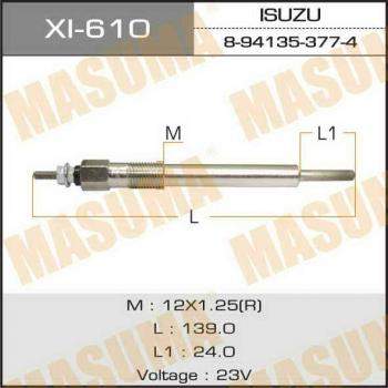 Свеча накаливания MASUMA   PI- 50 /4HF1, 4BE1     (1/10/100)
