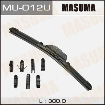 Дворник MASUMA 12&#039;   бескаркасный, универсальный   (300мм)  8 видов креплений              (1/50)