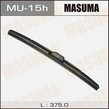 Дворник MASUMA 15&#039;   гибридный, крюк   (375мм)  боковое крепление            (1/10/50)