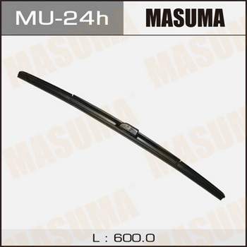 Дворник MASUMA 24&#039;   гибридный, крюк   (600мм)  боковое крепление            (1/10/50)