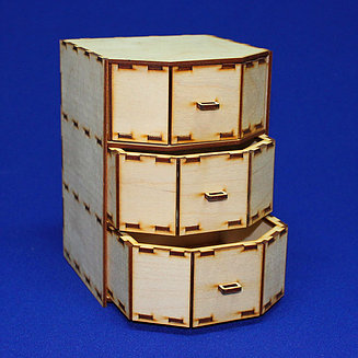 Комодик шестигранный (3 ящика)