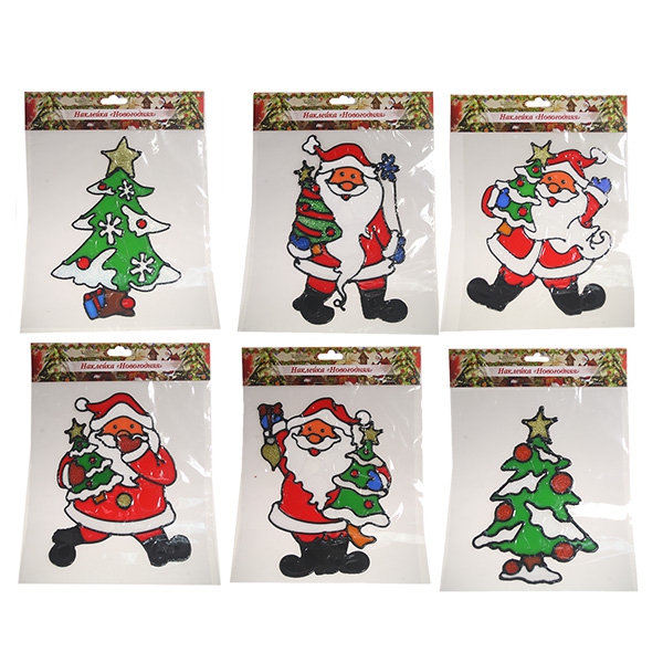 силиконовые наклейки на окна. новогодняя гелевая наклейка на стекло. новогодние гелевые наклейки на стекла. силиконовые наклейки на окна новогодние. наклейка на стекло "ёлочки".