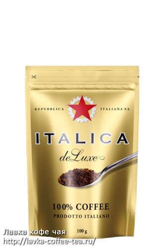 Чай, кофе Кофе ITALICA De Luxe нат.раств. 100гр/20шт Дой-пак