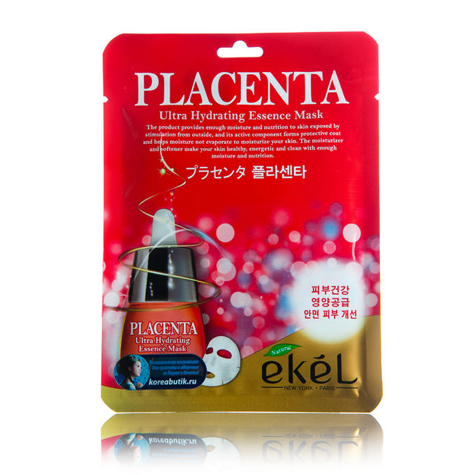 Ekel cosmetics EKEL Placenta Ultra Hydrating Essence Mask Маска с экстрактом плаценты 25 мл