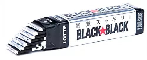 Lotte Жевательная резинка Black Black Gum &quot;Лотте&quot; 20,3г 1/300 Япония