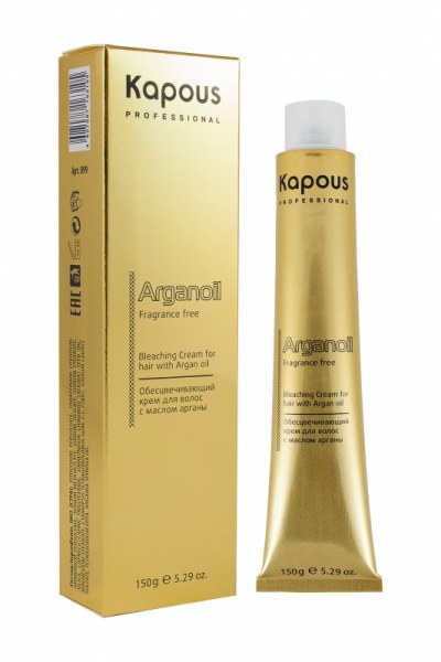Kapous Обесцвечивающий крем для волос с маслом арганы, 150 г