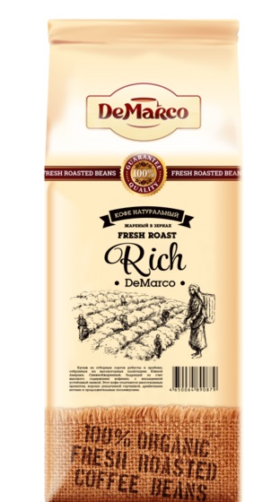 Кофе в зернах &quot;RICH&quot; DeMarco 1кг