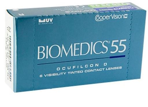 1-мес контактные линзы Biomedics 55 UV +2.0 BC 8.8 -