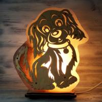 Солевая лампа "Собака" большая 2-3 кг 0