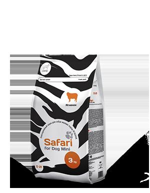 SAFARI  for Dog Mini LAMB  для собак мелких пород ЯГНЕНОК, 3 кг