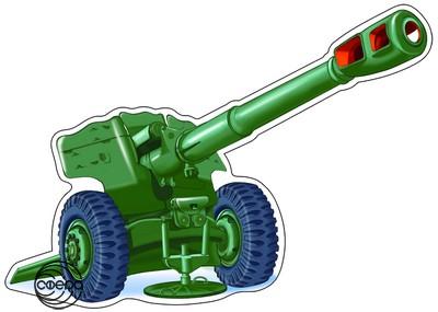 Сфера ФМ1-9357 Мини-Плакат вырубной Пушка..