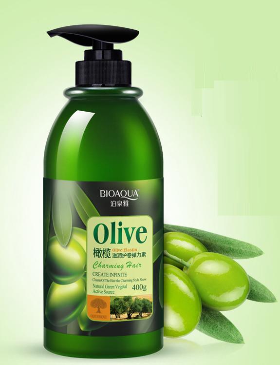BIOAQUA Olive Elastin-средство для укладки волос с маслом оливы, 400 гр