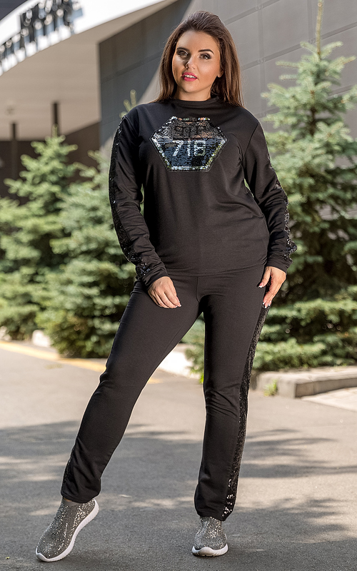 Спортивный костюм Titus woman черный
