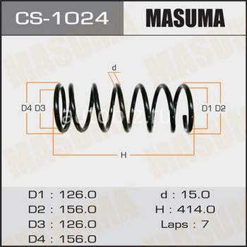 Пружина подвески MASUMA  rear CROWN/ JZS141, JZS143