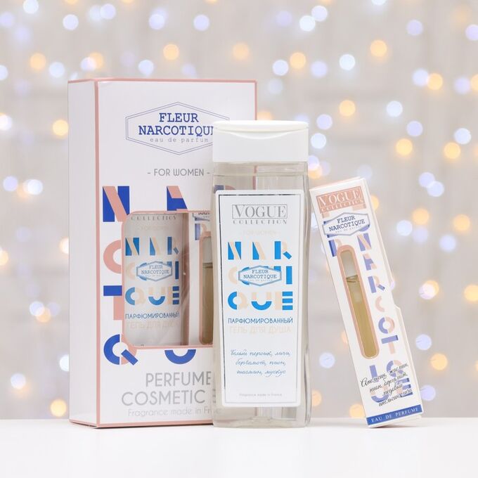 Vogue Collection Подарочный набор косметики женский Fleur Narcotique, гель для душа 250 мл, парфюмерная вода 30 мл