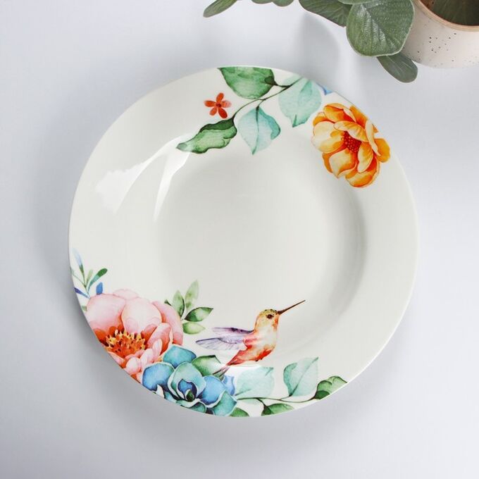 тарелка глубокая 23 см; декор "охотничьи сюжеты". суповые тарелки фарфор. салатник- тарелка суповая lefard. миска 175мм сф0159/ белая (20). тарелка дулевский фарфор прованс.