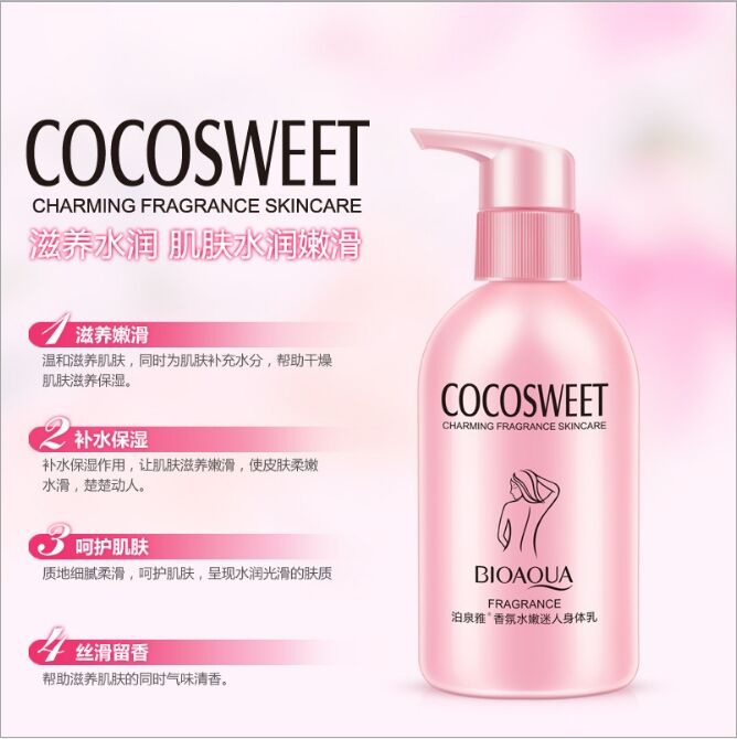 BioAqua Ароматизированное молочко для тела COCOSWEET, 250 мл.