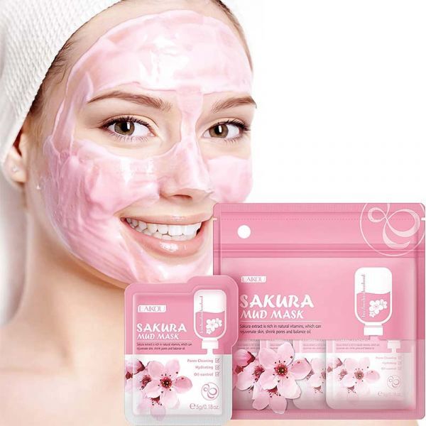 LAIKOU SAKURA MUD MASK Грязевая маска для лица с сакурой, 5гLAIKOU SAKURA MUD MASK Грязевая маска для лица с сакурой, 5гр. 1 саше