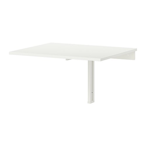 IKEA НОРБЕРГ Стол откидной стенного крепежа, белый