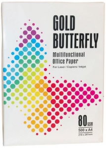 Бумага Gold Butterfly А4, 80 гр, 500л, класс А