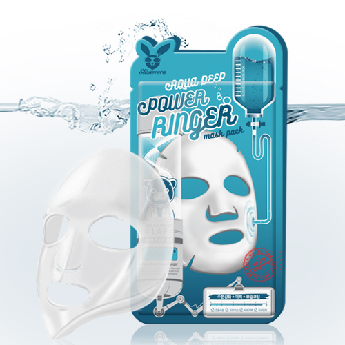 [Elizavecca] Тканевая маска д/лица Увлажняющая AQUA  DEEP POWER Ringer mask pack