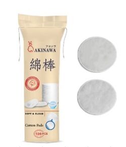 Диски ватные AKINAWA косметические двустронние 120 шт.//3012