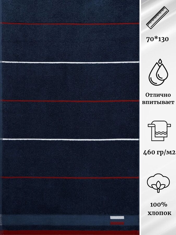 DM текстиль Полотенце махровое 460 г/мкв 50*90 цв.10000 ДМ ПЦ-2602-2983