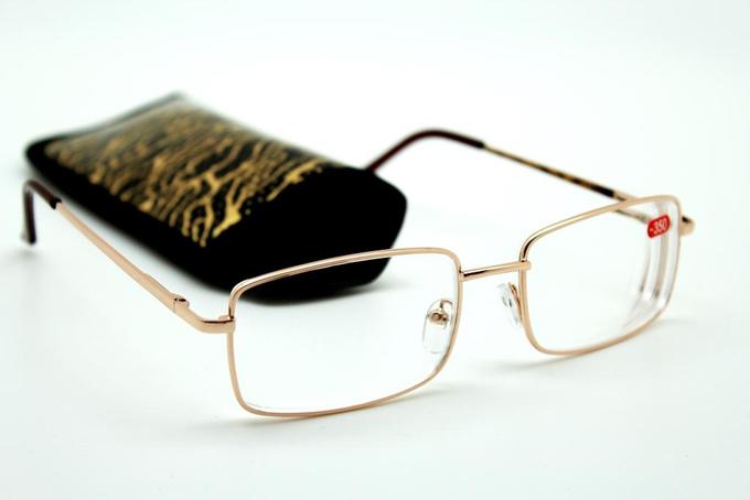 Готовые очки с футляром Oкуляр 8121 gold