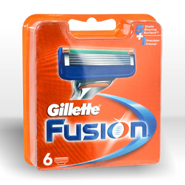 GILLETTE Fusion Сменные Кассеты для бритья 6шт