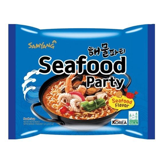 Samyang Лапша Самянг &quot;SEAFOOD PARTY&quot; 125гр м/у