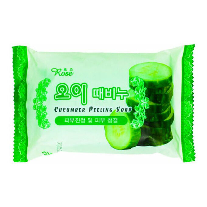 Rose Мыло-пилинг с экстрактом огурца Cucumber Peeling Soap