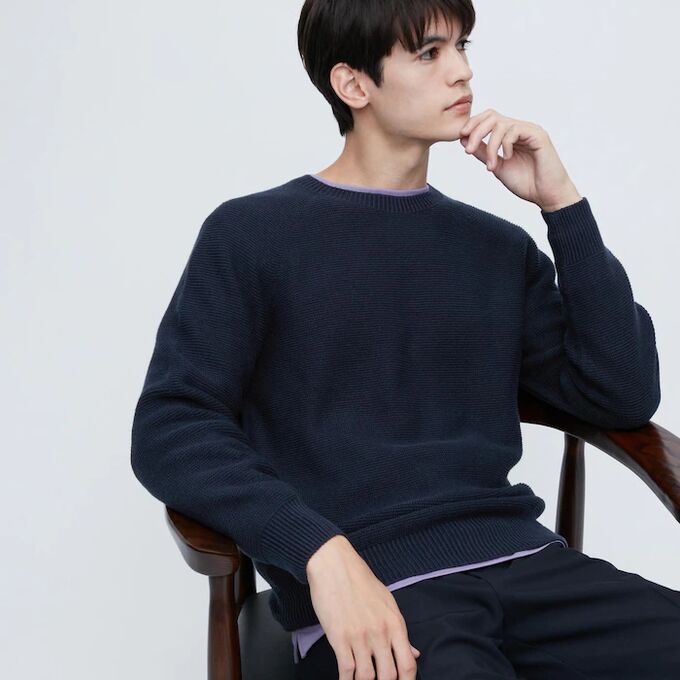 UNIQLO Мужской свитер, синий