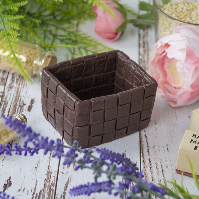 форма лукошко. мыльные корзинки. форма лукошко. формочки для корзиночек из песочного теста. силиконовая форма корзина.