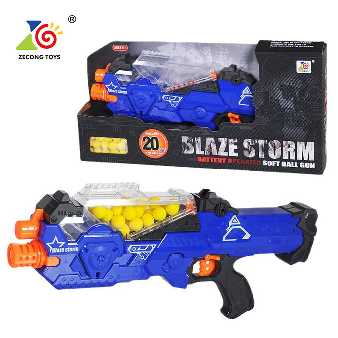 Zecong Toys Автомат с мягкими пулями на батарейках Blaze Storm ZC7109