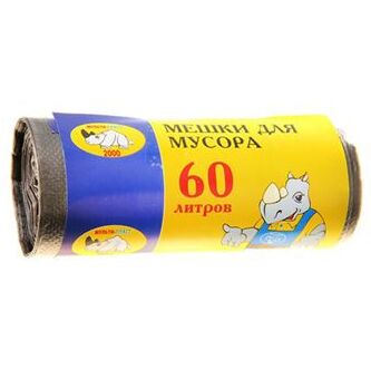 МУЛЬТИПЛАСТ Мешки для мусора, 60л*20шт, особо прочные
