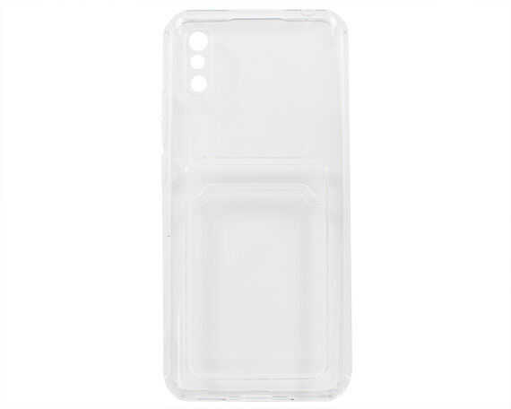 Чехол Xiaomi Redmi 9A TPU CardHolder (прозрачный)