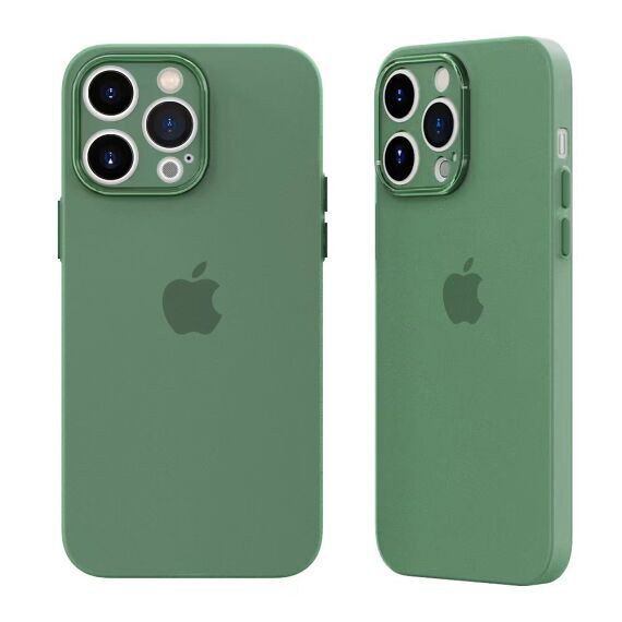 Чехол iPhone 11 TPU Ultra-Thin Matte (темно-зеленый)