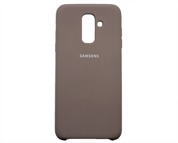 Чехол Samsung A605F A6+ 2018 Silicone Case (бежевый)
