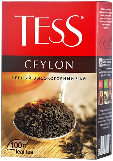 Чай Тесс Ceylon black tea 100г 1/15, шт