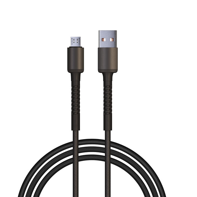 BY BABA YAGA BY Кабель для зарядки XXL Micro USB, 2 м, 3А, Быстрая зарядка QC3.0, черный